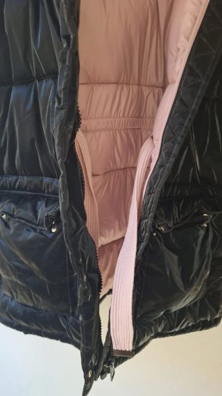 Anorak Mango Charol Negro Talla M