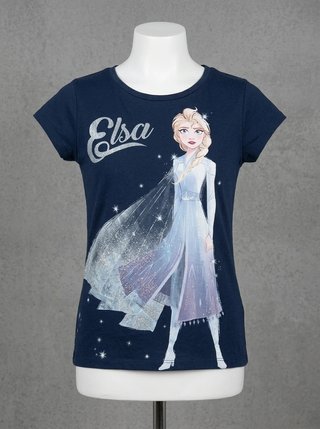 Disney T-shirt Elsa Frozen Blu Navy