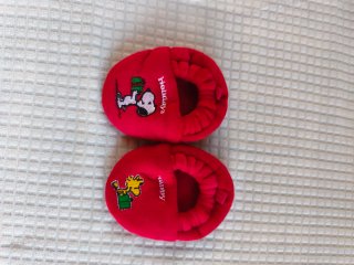 Scarpette neonato Snoopy Natale