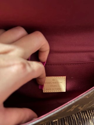 Borsetta Louis Vuitton Marrone Oro