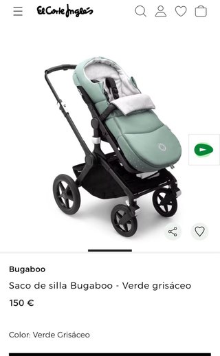 Saco Bugaboo para silla color verde