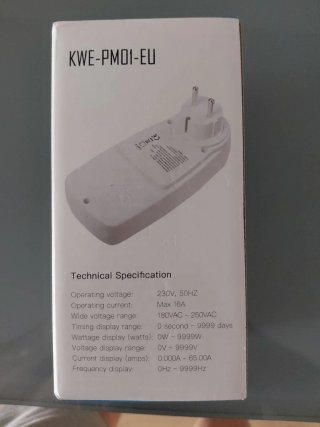 Medidor Consumo Eléctrico KWE-PM01-EU