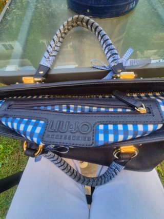 Borsa Liu Jo Nera con Dettagli Blu