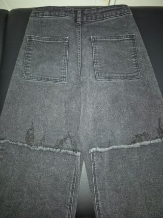 Pantalón vaquero negro niña T. 11-12 años