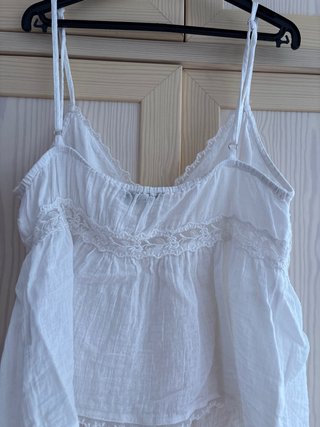 Top Zara Blanco Talla XS