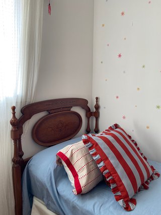 Cabecero de cama vintage de madera