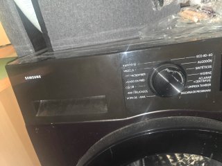 Lavadora Samsung Inox Oscura SmartThings