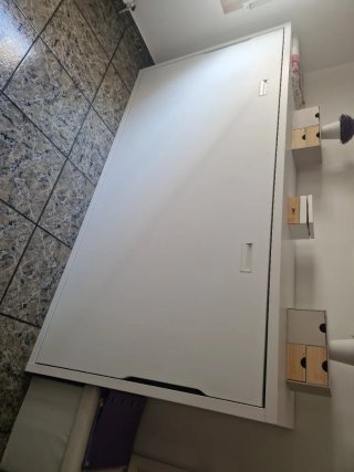 Cama abatible blanca 90 cm