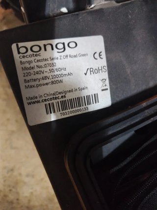 Patinete eléctrico Cecotec Bongo