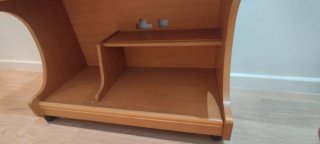 Mueble de madera 2 estantes