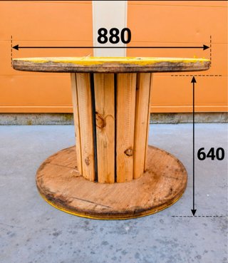 Bobina de madera grande – ideal para mesa