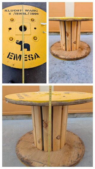 Bobina de madera grande – ideal para mesa