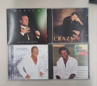 4 CDs Julio Iglesias: México Divorcio Calor Crazy