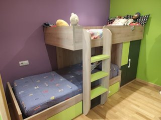 Cama litera tipo tren