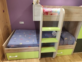 Cama litera tipo tren