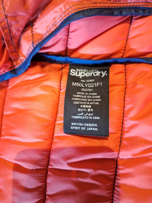 Chaqueta Superdry azul mujer