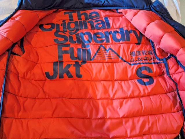 Chaqueta Superdry azul mujer