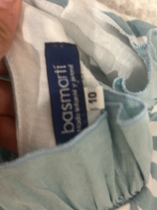 Vestido Basmarti Rayas Azul/Blanco