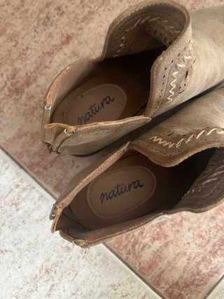 Botines Serraje Beige