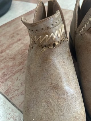 Botines Serraje Beige