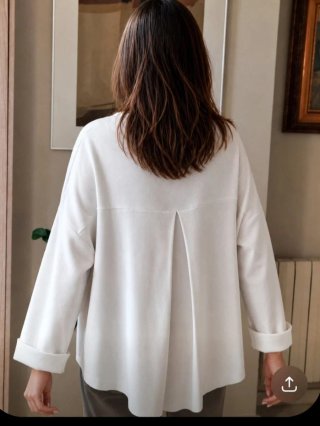 Jersey canal blanco vintage