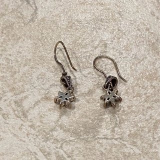 Pendientes colgantes plateados