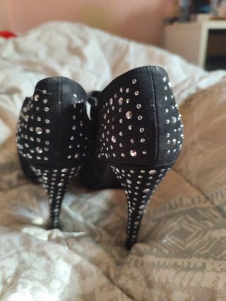 Botines negros Atmosphere talla 37 tacón 12cm.