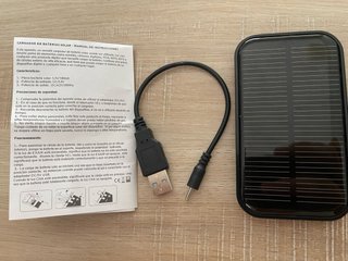 Cargador Batería Solar Portátil