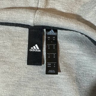 Sudadera Adidas con capucha gris - Talla M