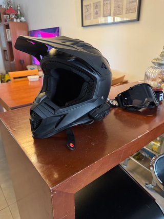Casco Motocross Raven Negro