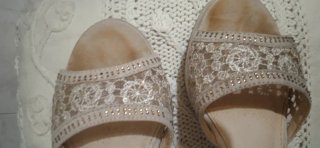 Sandali estivi donna beige 37 zeppa