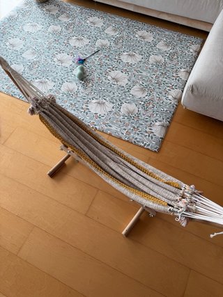 Hamaca para bebé de madera