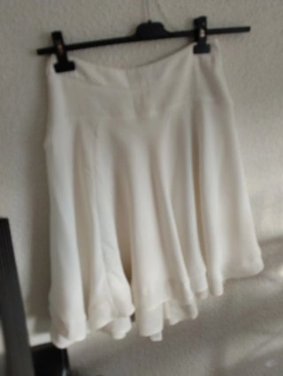 Falda Zara Verano Blanca