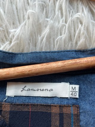 Blusa a cuadros manga larga