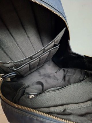 Mochila Emidio Tucci Negra y Azul