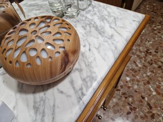 Recibidor antiguo madera y cristal