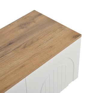Mueble TV blanco efecto madera NUEVO