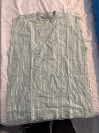 Camiseta sin mangas a rayas