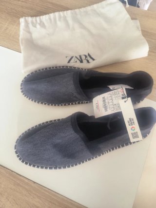 Alpargatas Zara negras talla 43. Nuevas a estrenar