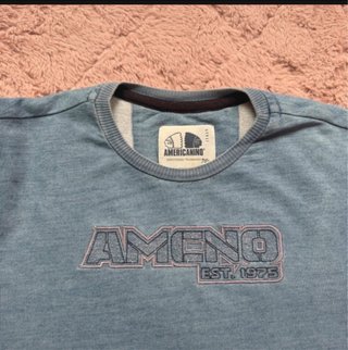 Felpa Americanino Uomo Taglia M Blu