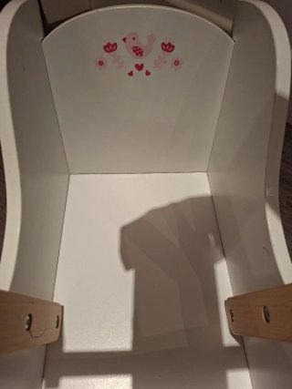 Carrito de muñecas blanco
