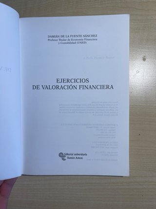 EJERCICIOS DE VALORACIÓN FINANCIERA