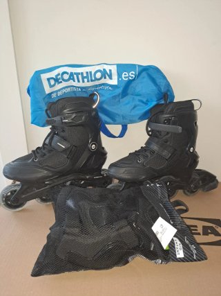 Patines Oxelo Talla 38 + Protecciones