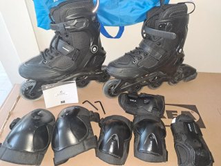 Patines Oxelo Talla 38 + Protecciones