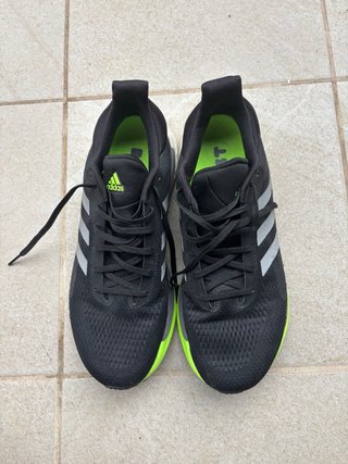 Zapatillas Adidas SolarGlide 3 Negras/Verdes
