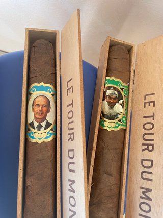 “ LE TOUR DU MONDE ” Eddy Merckx, Giscard d'Estain