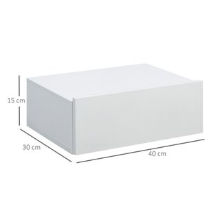 2 Mesitas Noche Flotantes con Cajón