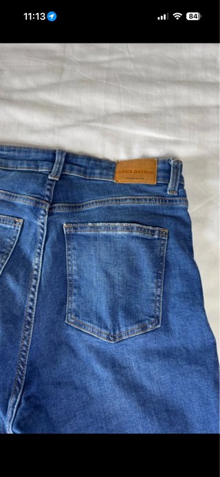 Pantalón campana Bershka azul