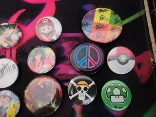 Lote chapas frikis anime y videojuegos