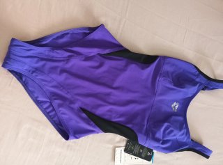 Costume da bagno Arena viola e nero